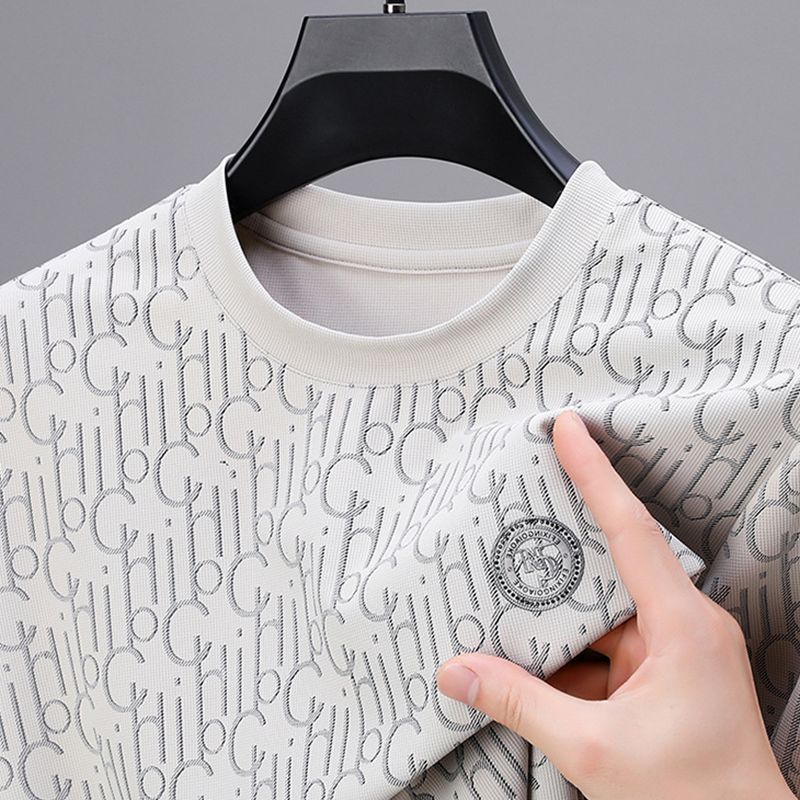 Men's Casual Printed Crewneck T-Shirt