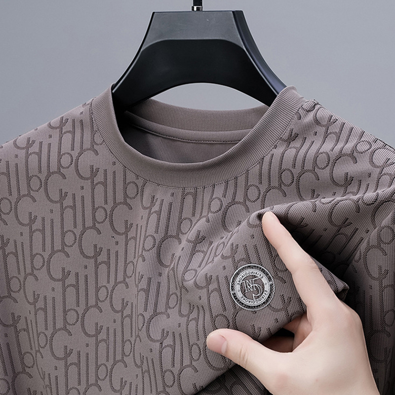 Men's Casual Printed Crewneck T-Shirt