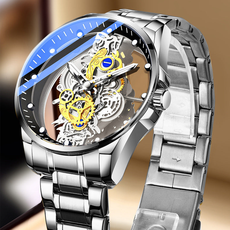 Double-Sided Skeleton Automatic Tourbillon Non-Mechanical Movement Watches