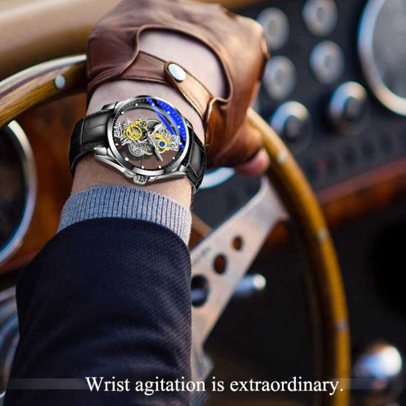 Double-Sided Skeleton Automatic Tourbillon Non-Mechanical Movement Watches