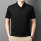Men's Summer Cool Solid Color Lapel Short Sleeve Top