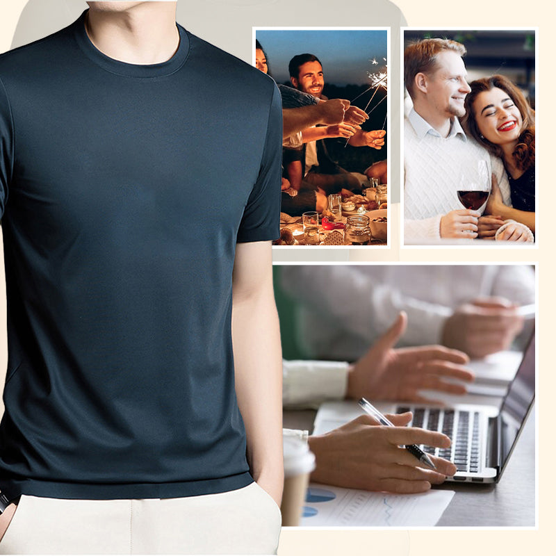 Men's Fashion Comfortable Breathable Crew Neck T-Shirt