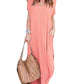 Summer Casual Maxi Dresses for Women- Women's V Neck Cap Sleeve Long Sundress with Pockets Beach Vacation