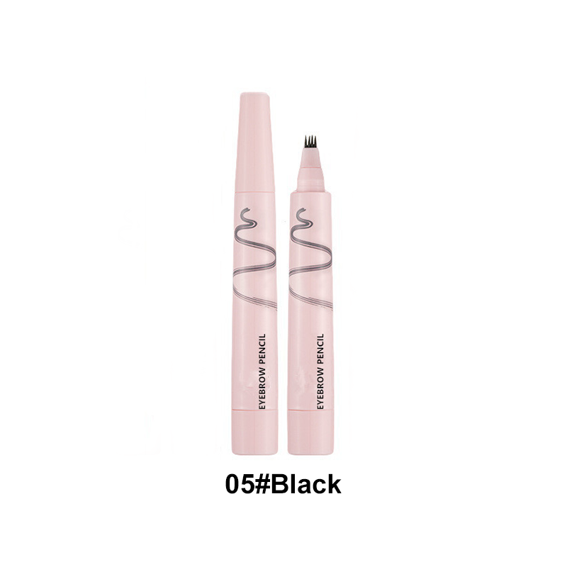 🔥Last Day-Buy 1 Get 1 Free!🎁🖤 Waterproof Eyebrow Pencil with 4-Prong Tip | Ultra-Fine Lines for Natural Hair-Like Effect 💗 | 24-Hour Smudge-Proof Wear 🌧️