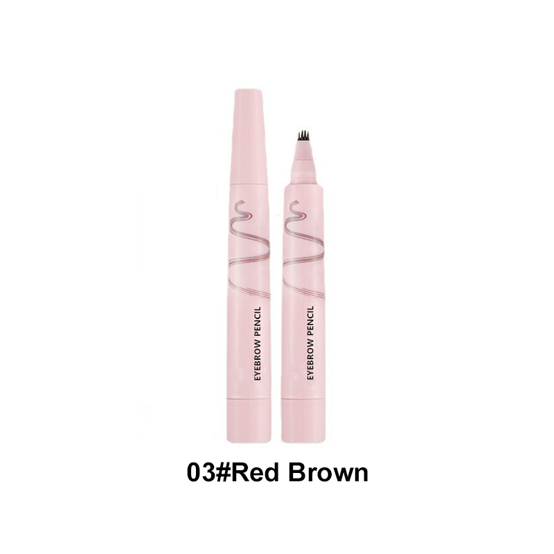 🔥Last Day-Buy 1 Get 1 Free!🎁🖤 Waterproof Eyebrow Pencil with 4-Prong Tip | Ultra-Fine Lines for Natural Hair-Like Effect 💗 | 24-Hour Smudge-Proof Wear 🌧️