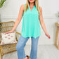 Casual Loose-Fit Solid Color Sleeveless Top