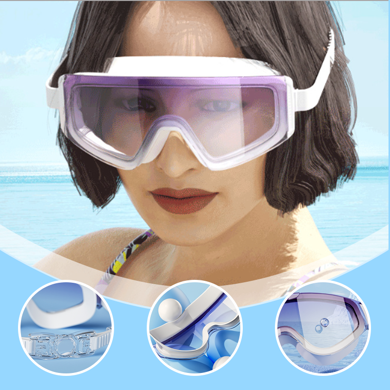 Waterproof Swimming Goggles & Swimming Cap Set