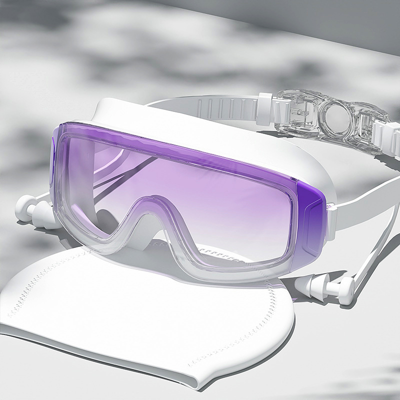 Waterproof Swimming Goggles & Swimming Cap Set