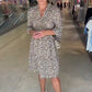 💜Women's Trendy Leopard Print V-Neck Loose Fit Dress