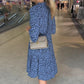 💜Women's Trendy Leopard Print V-Neck Loose Fit Dress