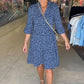💜Women's Trendy Leopard Print V-Neck Loose Fit Dress