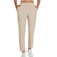 ⏳LIMITED OFFER 70% OFF🌞Women’s Fitted High-Waisted Zip-Pocket Trousers - 👖Lightweight, Breathable, Soft 26"/27" Ankle Pants with Zipper Pockets
