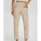 ⏳LIMITED OFFER 70% OFF🌞Women’s Fitted High-Waisted Zip-Pocket Trousers - 👖Lightweight, Breathable, Soft 26"/27" Ankle Pants with Zipper Pockets