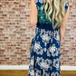 Unique Printed V-Neck Sleeveless Maxi Dress