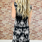 Unique Printed V-Neck Sleeveless Maxi Dress