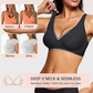 💕 Jelly Wireless Womens Comfortable Wireless Bras Push Up Bralettes Seamless Tshirts Bras Deep V Everyday Bras