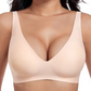 💕 Jelly Wireless Womens Comfortable Wireless Bras Push Up Bralettes Seamless Tshirts Bras Deep V Everyday Bras