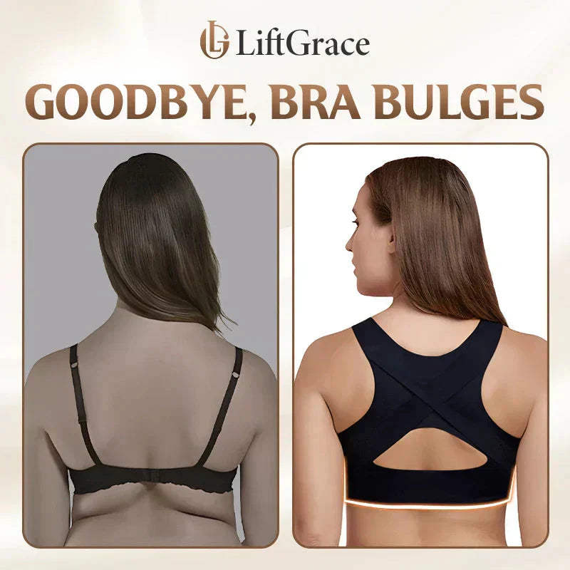 🎉Front Closure Cross-Back Wireless Posture Bra