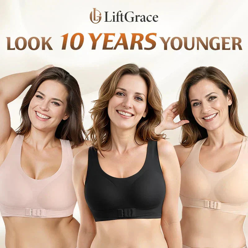 🎉Front Closure Cross-Back Wireless Posture Bra