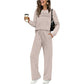 🌸Women's Crew Neck Top & Drawstring Pants Set