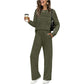 🌸Women's Crew Neck Top & Drawstring Pants Set