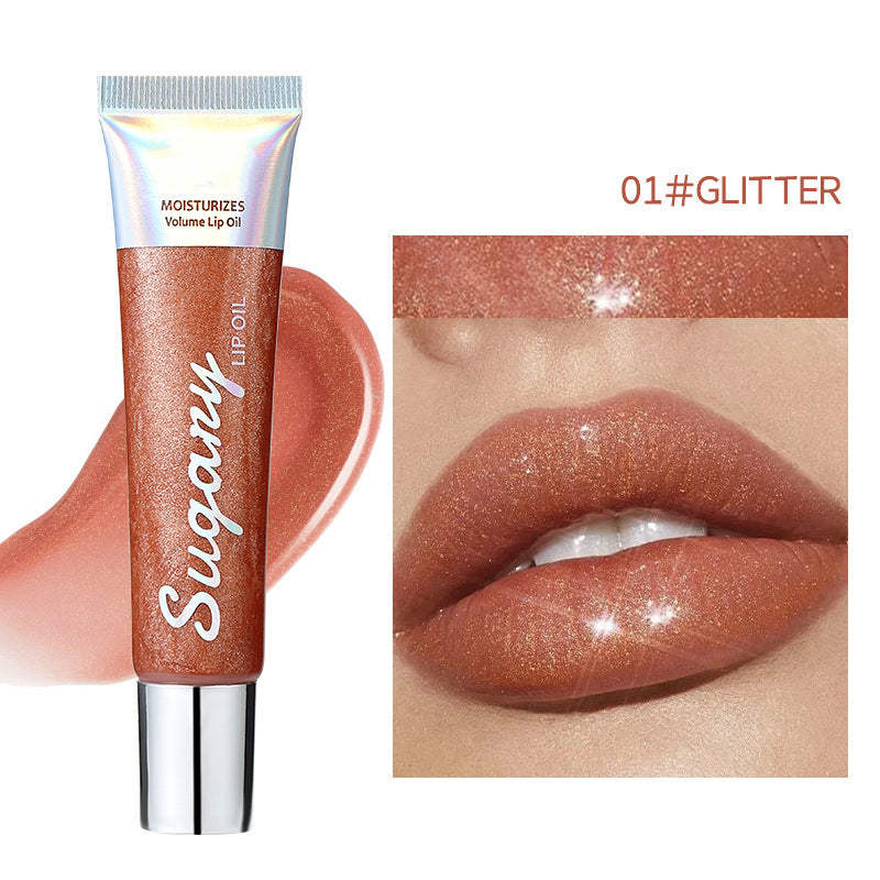 🔥✨Crystal Sparkle Lip Gloss with Hydrating Shine