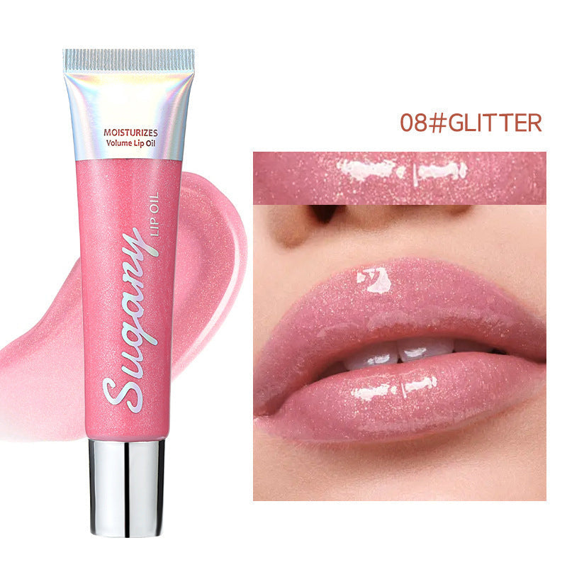 🔥✨Crystal Sparkle Lip Gloss with Hydrating Shine