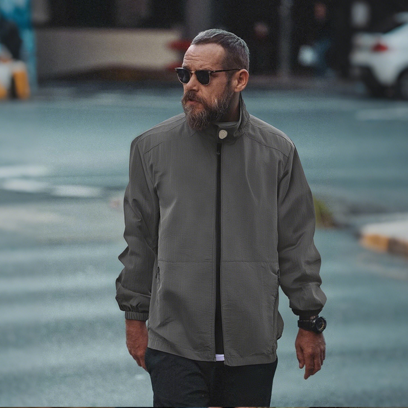 Unisex Casual Stand Collar Jacket