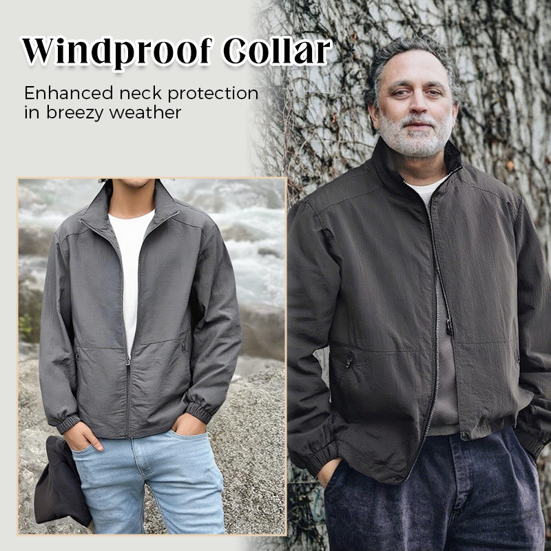 Unisex Casual Stand Collar Jacket