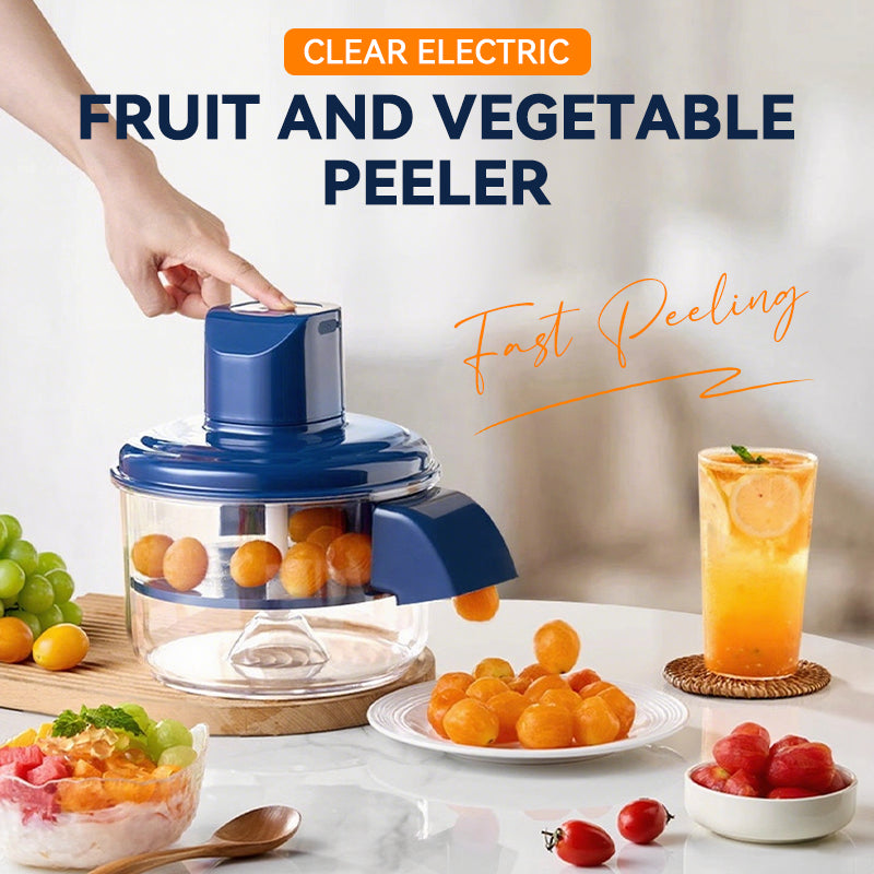 🍎50% OFF NOW ! ⏳Transparent Electric Fruit & Vegetable Peeler!