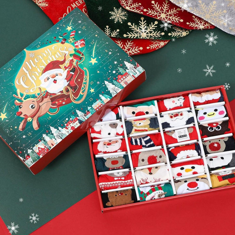 🧦24 Pairs of Christmas Socks Advent Calendar
