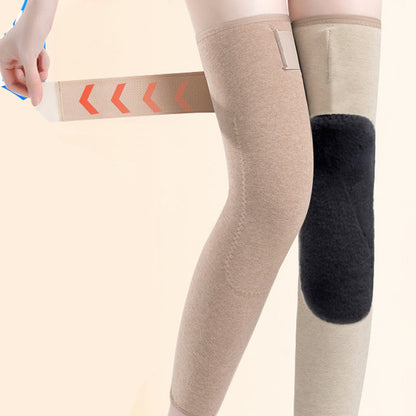 Winter Seamless Knee Warmers with Pockets