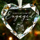 Elegant Heart or Round Crystal Pendant Necklace - The Perfect Gift