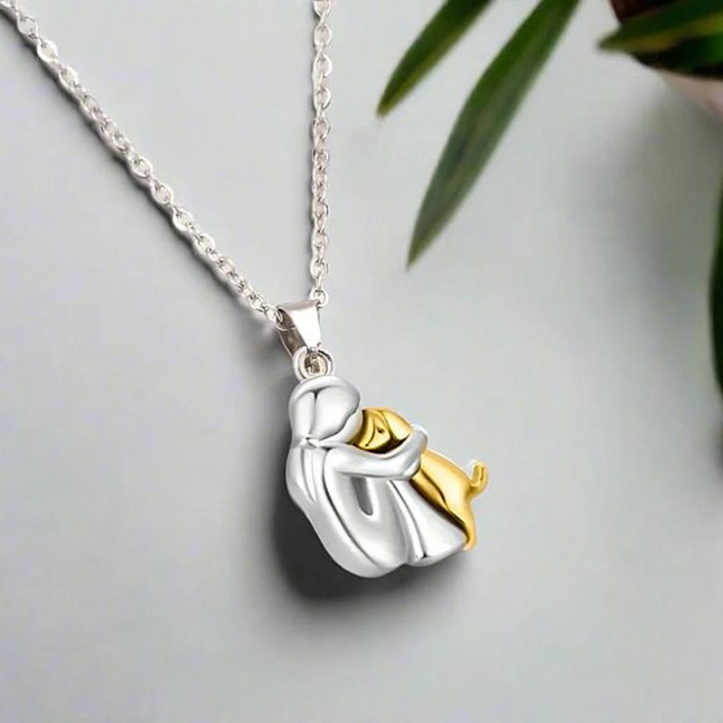 Necklace with "Embrace" Pendant