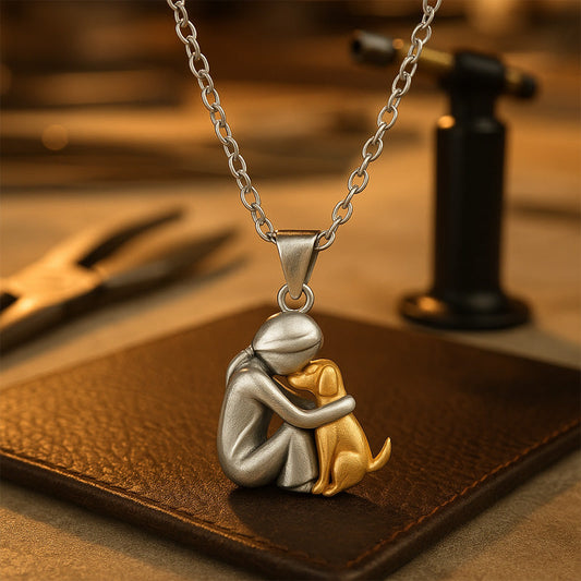 Necklace with "Embrace" Pendant
