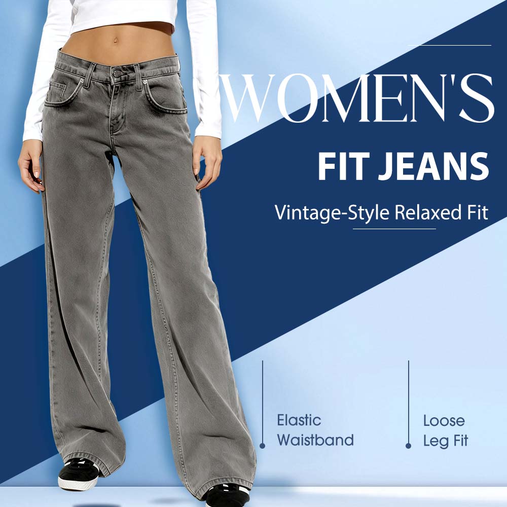 Women's Vintage-Style Relaxed Fit Jeans