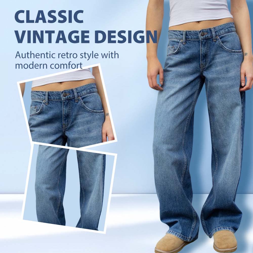 Women's Vintage-Style Relaxed Fit Jeans