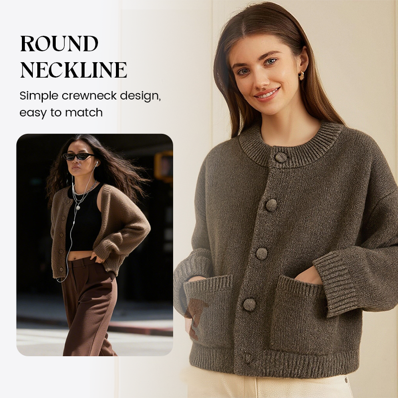 Women's Casual Button Knit Cardigan