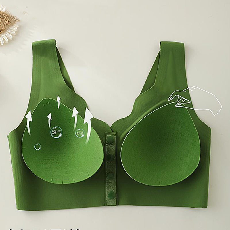 👙 50% OFF NOW! ✨ Comfort Front-Clasp & Wire-Free Seamless Bra - Buttery Soft Support with All-Day Comfort for a Smooth Silhouette 🌸💫