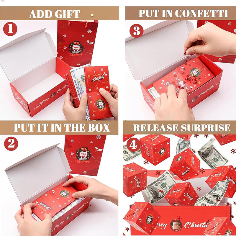 ⏰Christmas Sale: ￡6.99!!🎁Explosive Pop-Up Surprise Money Gift Box