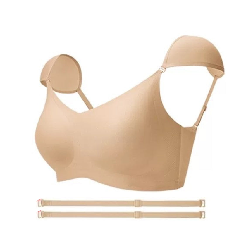Women’s Seamless Push-Up Bra with Shoulder Pads