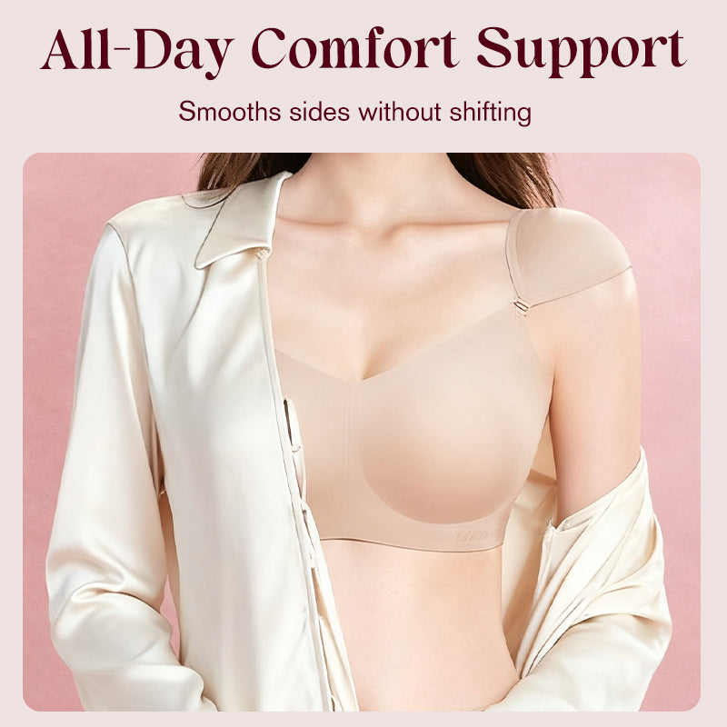Women’s Seamless Push-Up Bra with Shoulder Pads