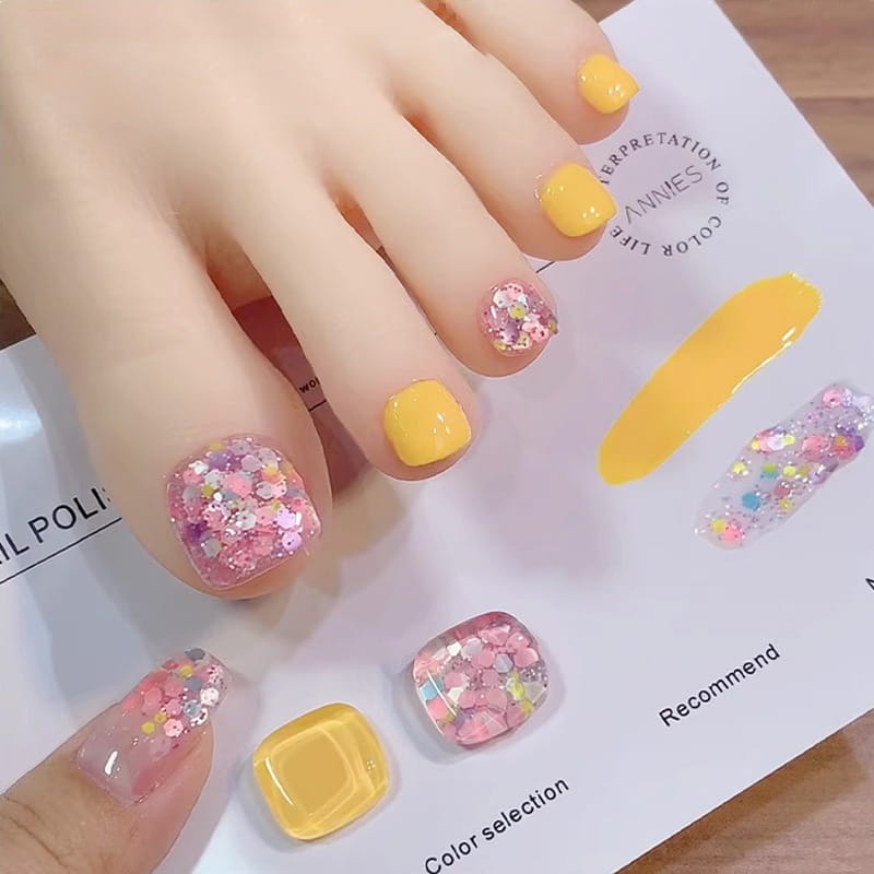 💅Fashion Glitter Dual-Color Nail Polish Combo Set