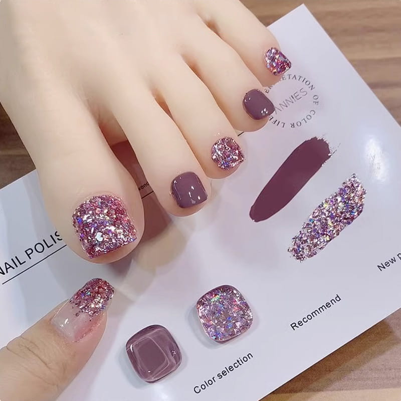 💅Fashion Glitter Dual-Color Nail Polish Combo Set