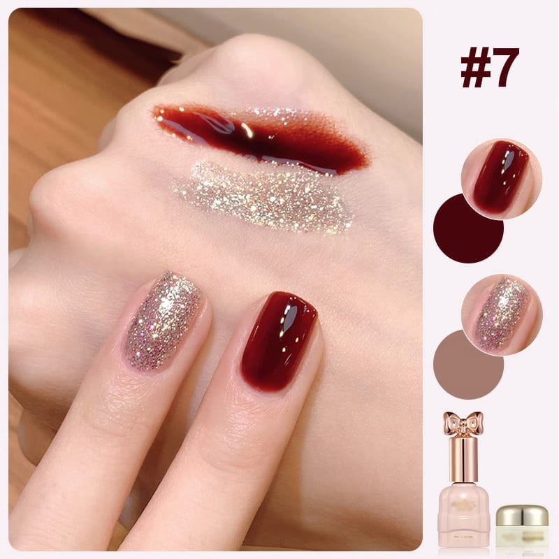 💅Fashion Glitter Dual-Color Nail Polish Combo Set