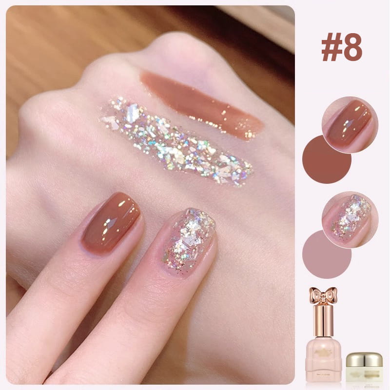 💅Fashion Glitter Dual-Color Nail Polish Combo Set
