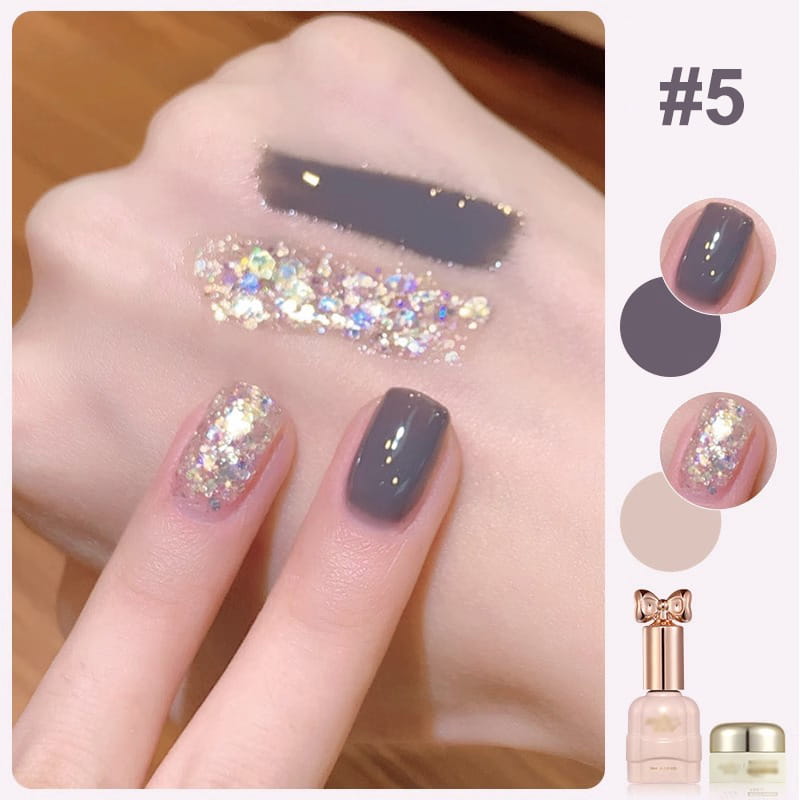 💅Fashion Glitter Dual-Color Nail Polish Combo Set