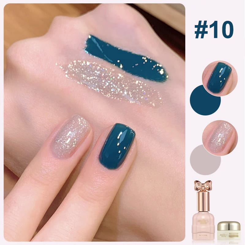 💅Fashion Glitter Dual-Color Nail Polish Combo Set
