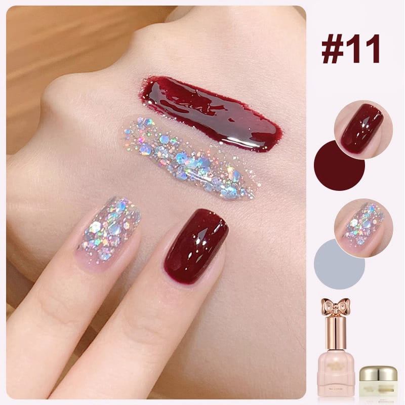 💅Fashion Glitter Dual-Color Nail Polish Combo Set