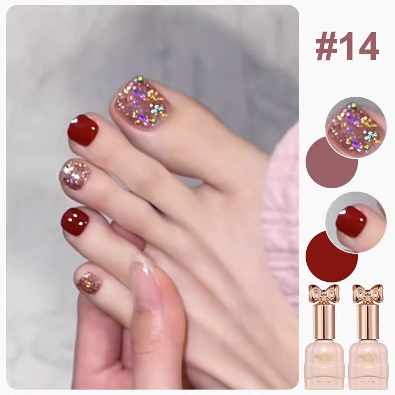 💅Fashion Glitter Dual-Color Nail Polish Combo Set